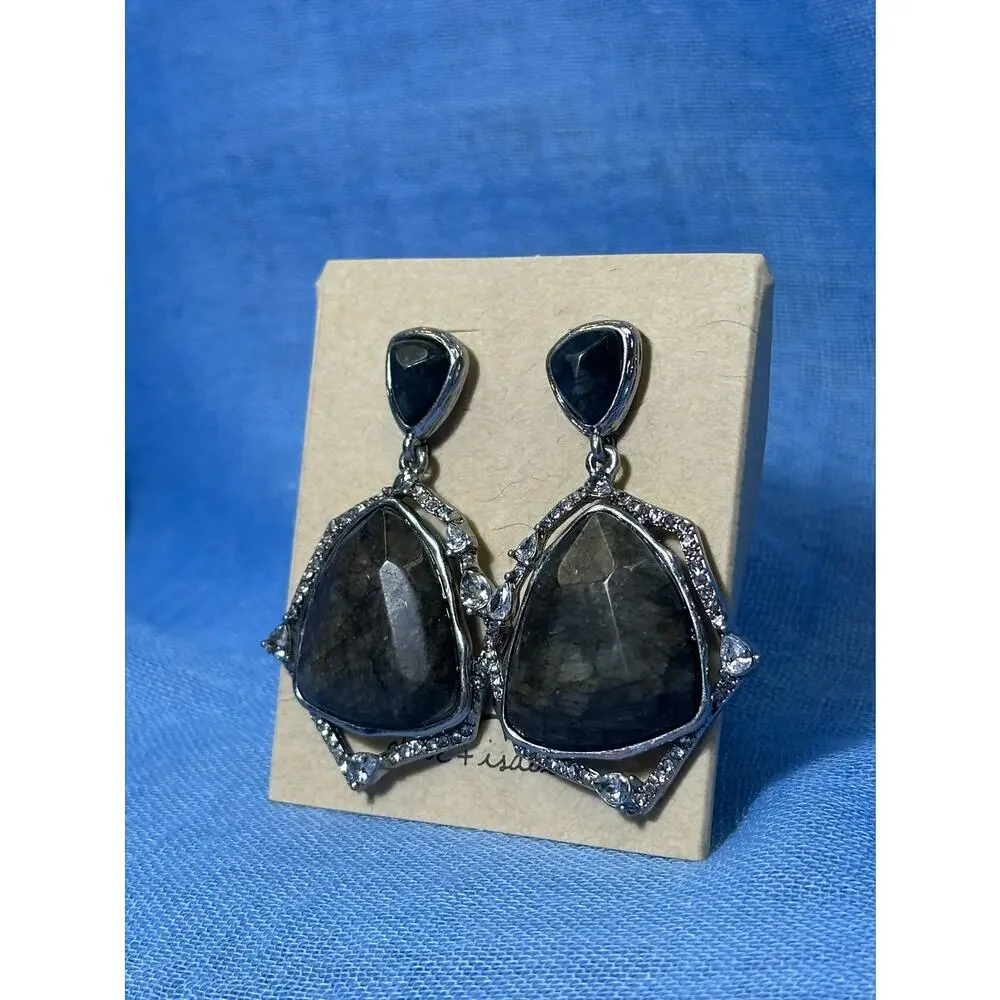CHLOE + ISABEL Labradorite Crystal Drop Earrings - E535GRRH - Picture 2 of 4